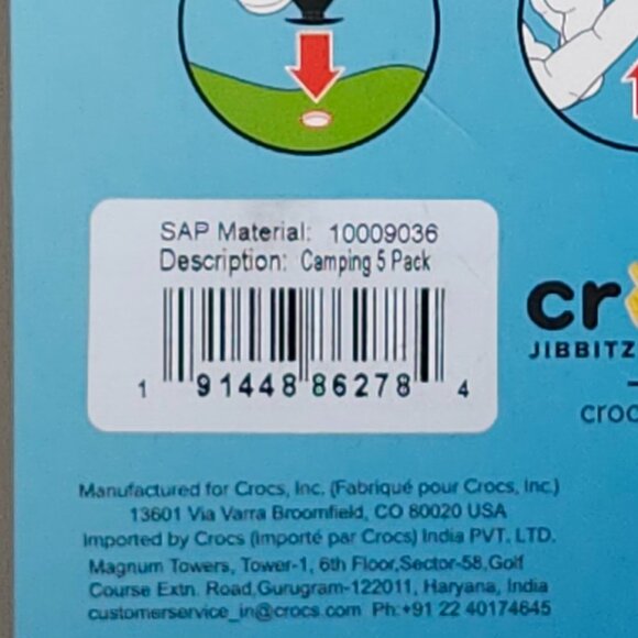 FUN CROCS jibbitz 5 Pack Camping Theme BNIP - Picture 3 of 3